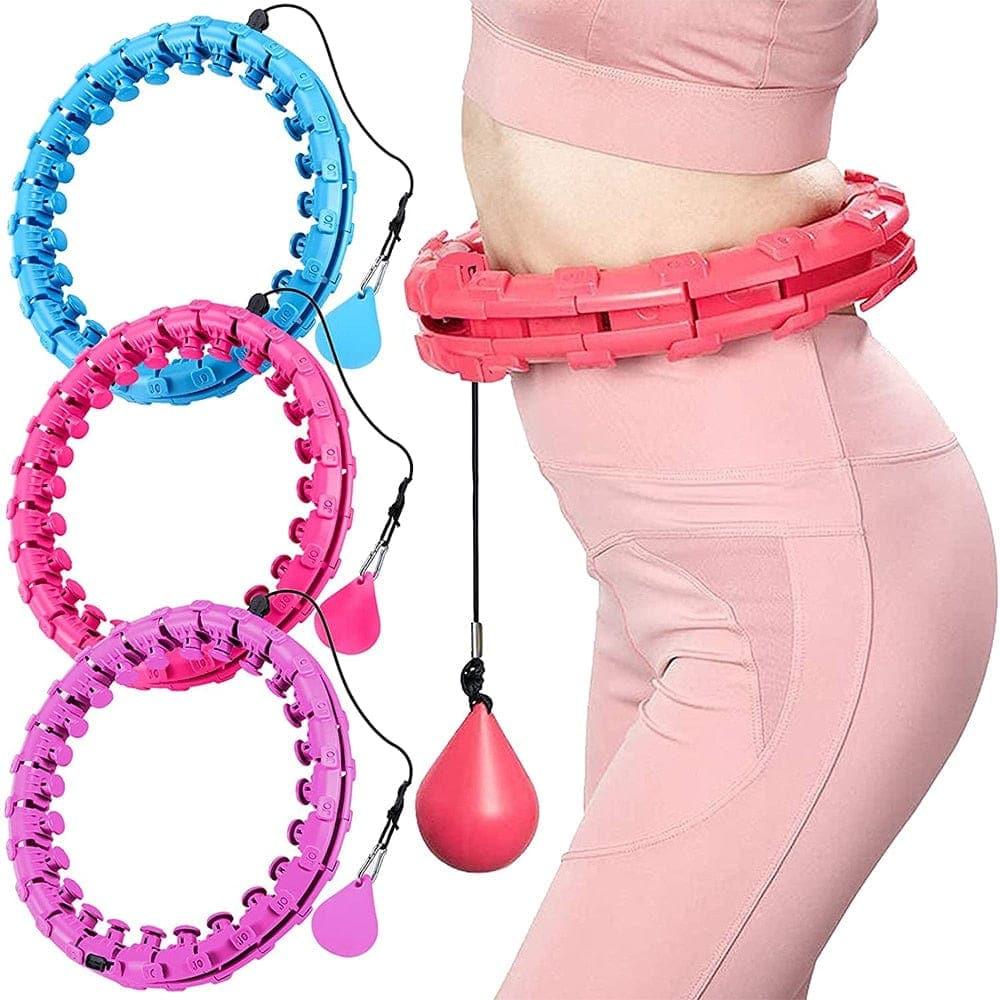 Adjustable Sport Hoops Abdominal Thin Waist Exercise Detachable Massage Fitness Hoops Gym Home Workout Training Weight Loss Fast - Ammpoure Wellbeing