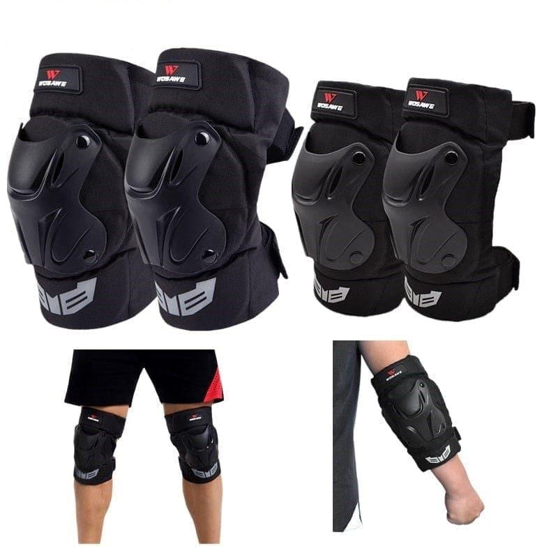 Adjustable Straps Sports Knee Elbow Pads EVA Protector Cycling Motorcycle Ski Snowboard Bike Volleyball Brace Support - Ammpoure Wellbeing