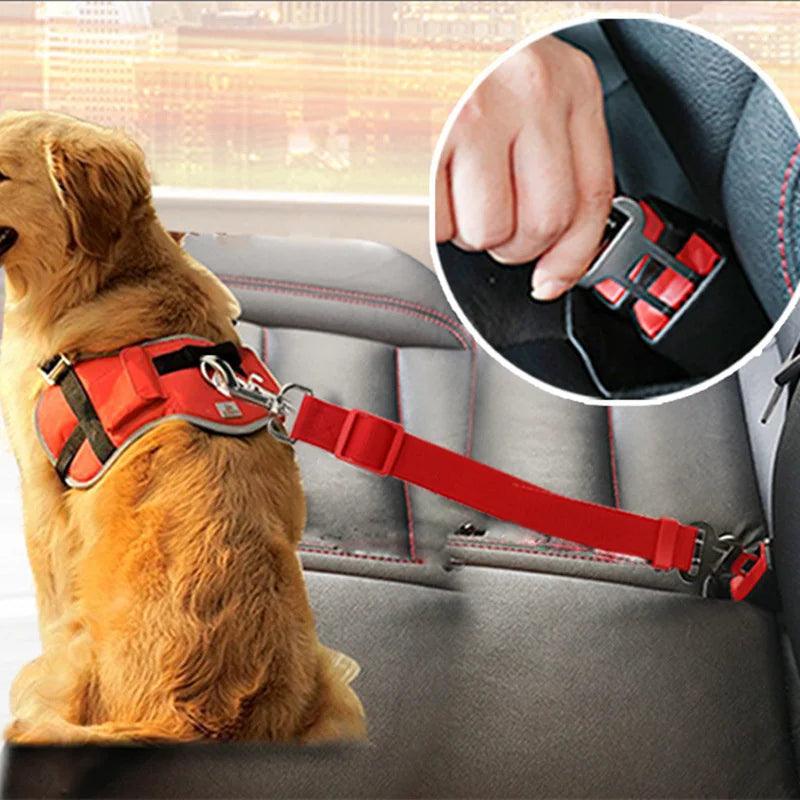 Animal Dog Pet Car Safety Seat Belt Harness Restraint Lead Leash Travel Clip Dogs Supplies Accessories for Travel seat covers - Ammpoure Wellbeing