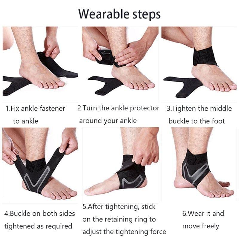 Ankle Support Brace Protector Ankle Splint Bandage For Arthritis Pain Relief Guard Foot Splint Sprain Injury Wraps Ankle Brace - Ammpoure Wellbeing