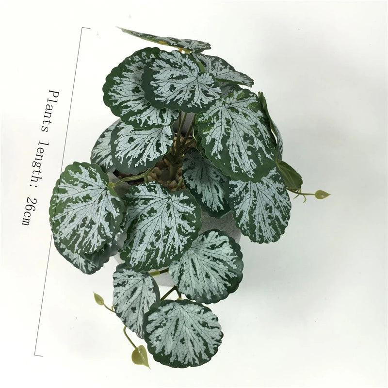 Artificial Terrarium Plant for Reptile Amphibian for Tank Pet Habitat Decorations Lifelike Tropical Leaves Plastic Leaf Rattan - Ammpoure Wellbeing