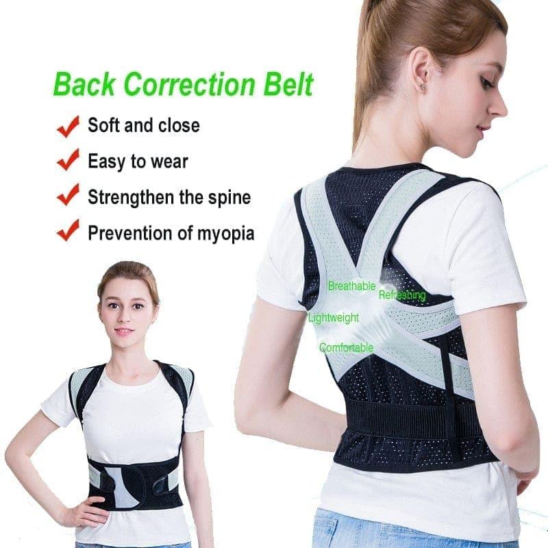 Back Shoulder Support Belt Posture Corrector for Adult Children Back Straightener Braces Lumbar Support Straight Shoulder Tights - Ammpoure Wellbeing