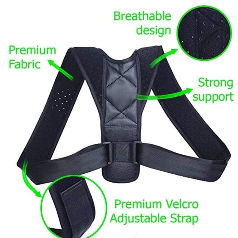 Back Support Adjustable Posture Corrector UK Belt for Men and Women - Ammpoure Wellbeing