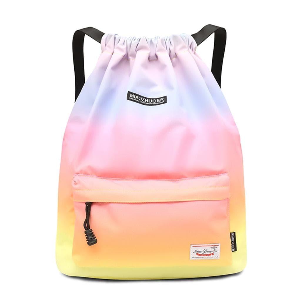 Bag Summer Waterproof Gym Bag Sports Bag Travel Drawstring Bag Outdoor Bag Backpack for Training Swimming Fitness Bags Softback - Ammpoure Wellbeing