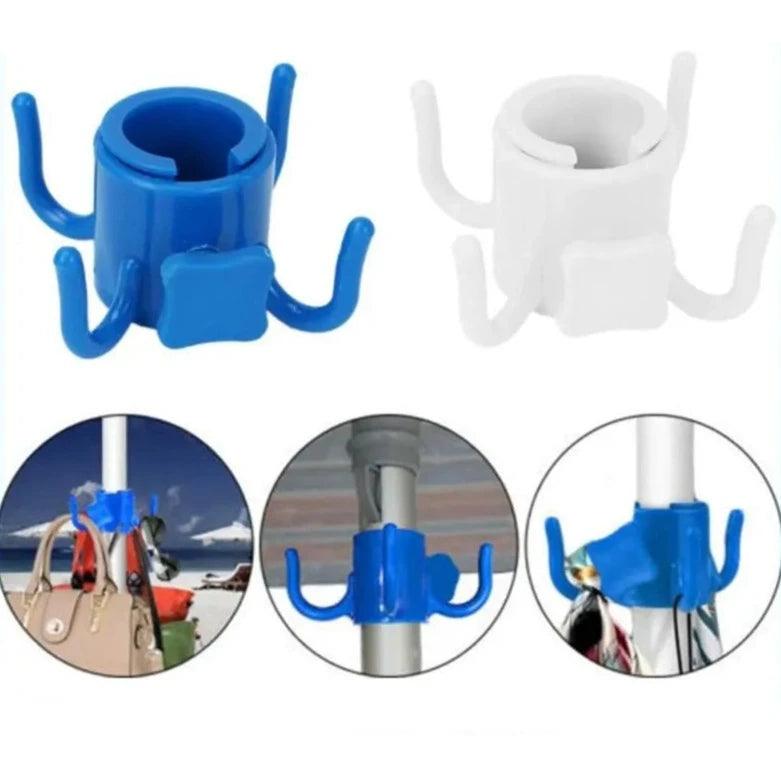 Beach Umbrella Hook Four - legged Hook Garden Umbrella Plastic Four - claw Hanger Camping Travel Buckle Outdoor Camping Equipment - Ammpoure Wellbeing