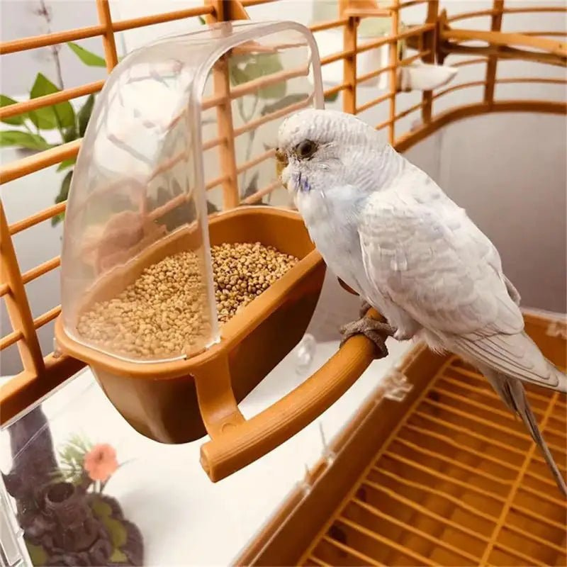 Bird Feeder Cups Parrot Bird Cage Feeder Bowl Plastic Hanging Food Container Bowl For Bird Indoor Outdoor Bird Accessories 1Pcs - Ammpoure Wellbeing