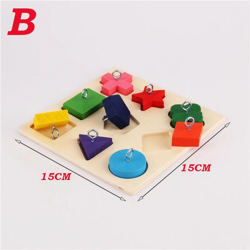 Bird Parrot Toys Wooden Interactive Training Block Puzzle DIY Toy Pet Educational Toys - Ammpoure Wellbeing