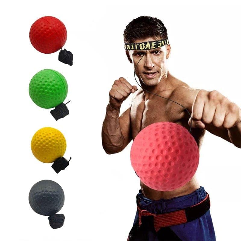 Boxing Speed Ball Head - mounted PU Punch Ball MMA Sanda Training Hand Eye Reaction Home Sandbag Muay Thai Boxeo Fitness Equipment - Ammpoure Wellbeing