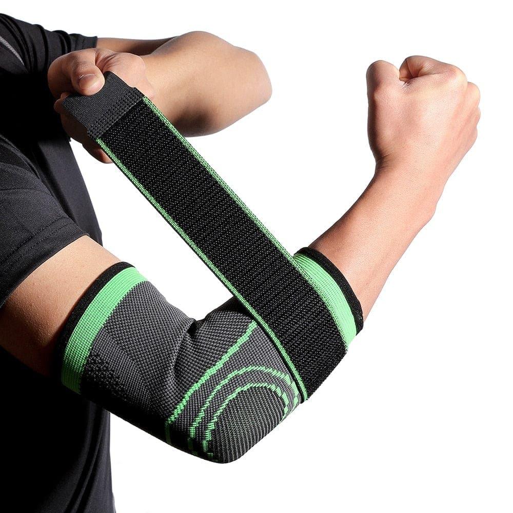 Breathable Bandage Compression Sleeve Elbow Brace Support Protector for Weightlifting Arthritis Volleyball Tennis Arm Brace - Ammpoure Wellbeing