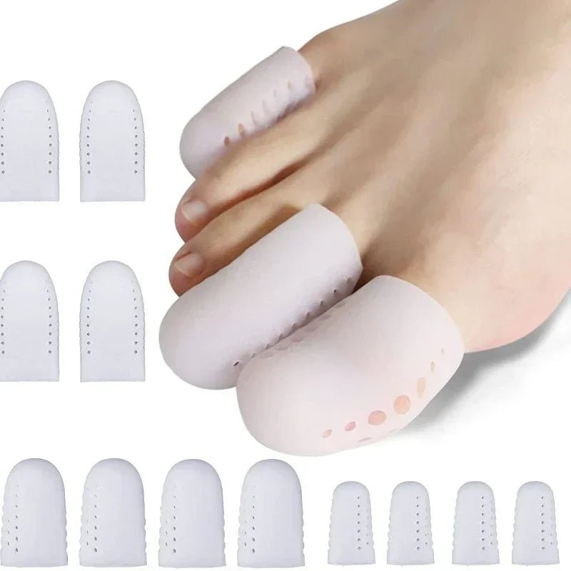 Breathable Toe Protectors Sleeve Bunion Pads Cushion Big Toe Guards Silicone Toe Covers For Protection Of Ingrown Toenails - Ammpoure Wellbeing