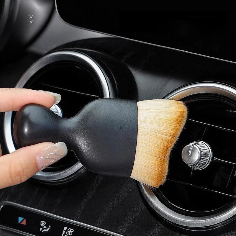 Car Interior Cleaning Tool Air Conditioner Air Outlet Cleaning Soft Brush Car Brush Car Crevice Dust Removal Artifact Brush - Ammpoure Wellbeing