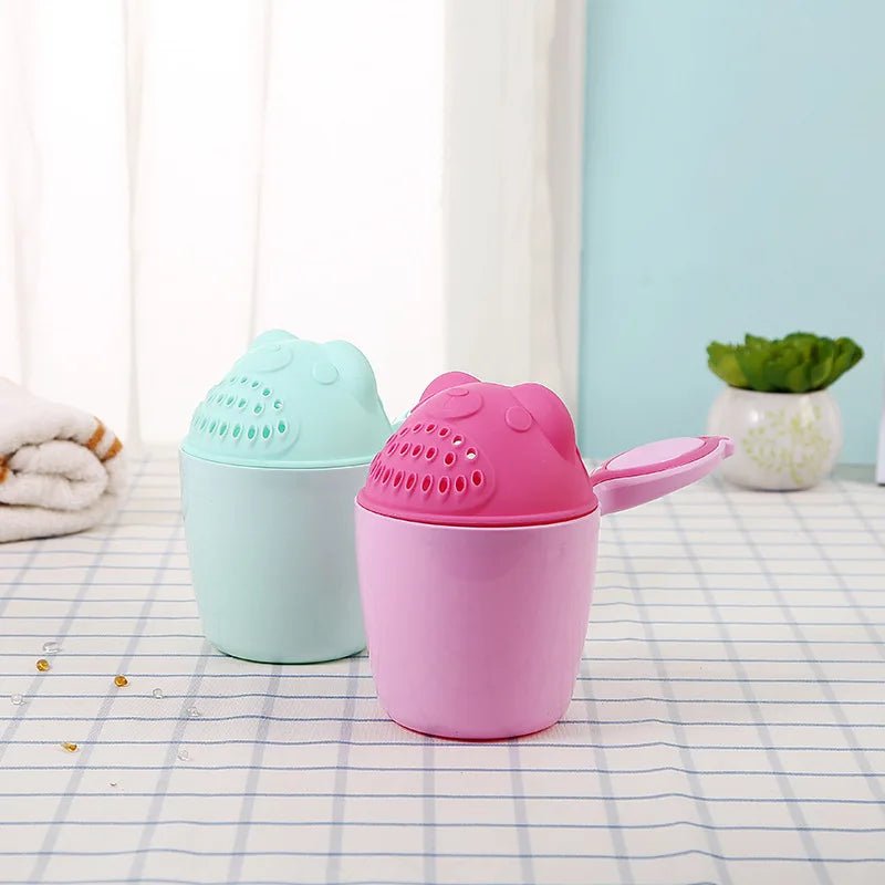 Cartoon Baby Bath Caps Toddle Shampoo Cup Children Bathing Bailer Baby Shower Spoons Child Washing Hair Cup Kids Bath Tool - Ammpoure Wellbeing