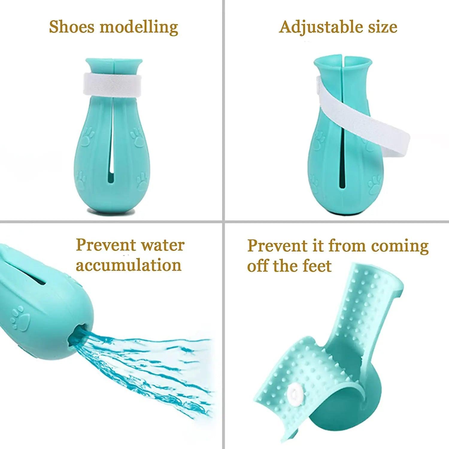 Cat Claw Protector Bath Anti - Scratch Cat Shoes For Cat Adjustable Pet Bath Wash Boots Cat Paw Nail Cover Pet Grooming Supplies - Ammpoure Wellbeing