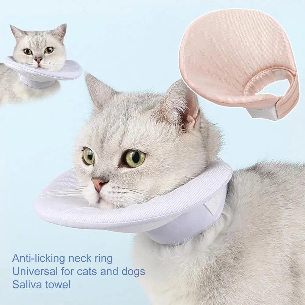 Cat Cone Collar Double Sided Use Fastener Tape Pet Recovery Collar Anti - Bite After Surgery Pet Cat Cone Collar Pet Supplies - Ammpoure Wellbeing