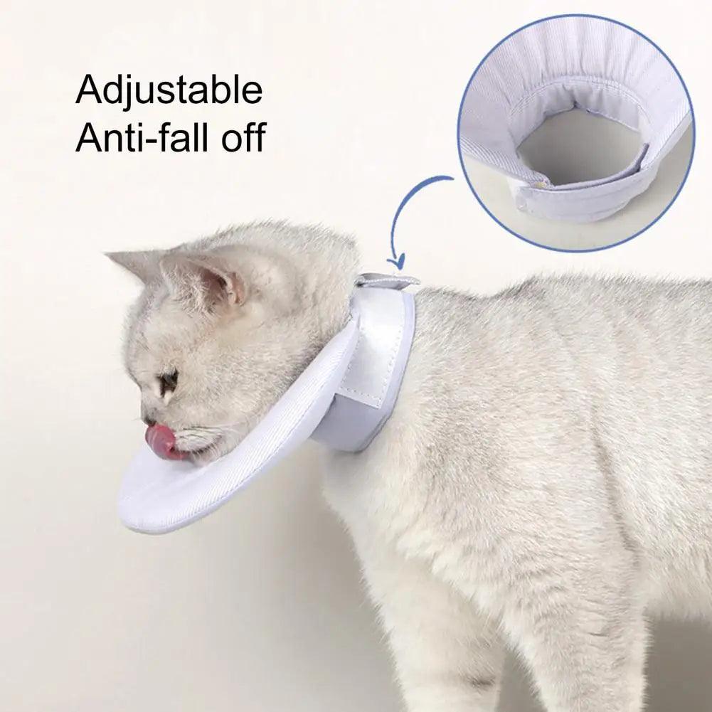 Cat Cone Collar Double Sided Use Fastener Tape Pet Recovery Collar Anti - Bite After Surgery Pet Cat Cone Collar Pet Supplies - Ammpoure Wellbeing