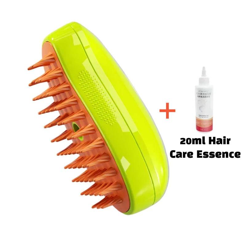 Cat & Dog Grooming Comb with Electric Spray Water Spray Soft Silicone Depilation Brush Kitten Pet Bath Brush Grooming Supplies - Ammpoure Wellbeing