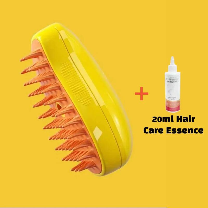 Cat & Dog Grooming Comb with Electric Spray Water Spray Soft Silicone Depilation Brush Kitten Pet Bath Brush Grooming Supplies - Ammpoure Wellbeing