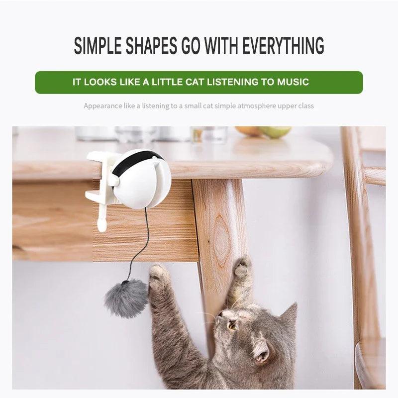 Cat Toy Electric Automatic Lifting Motion Interactive Puzzle Smart Pet Cat Teaser Ball Pet Supply Lifting Toys - Ammpoure Wellbeing