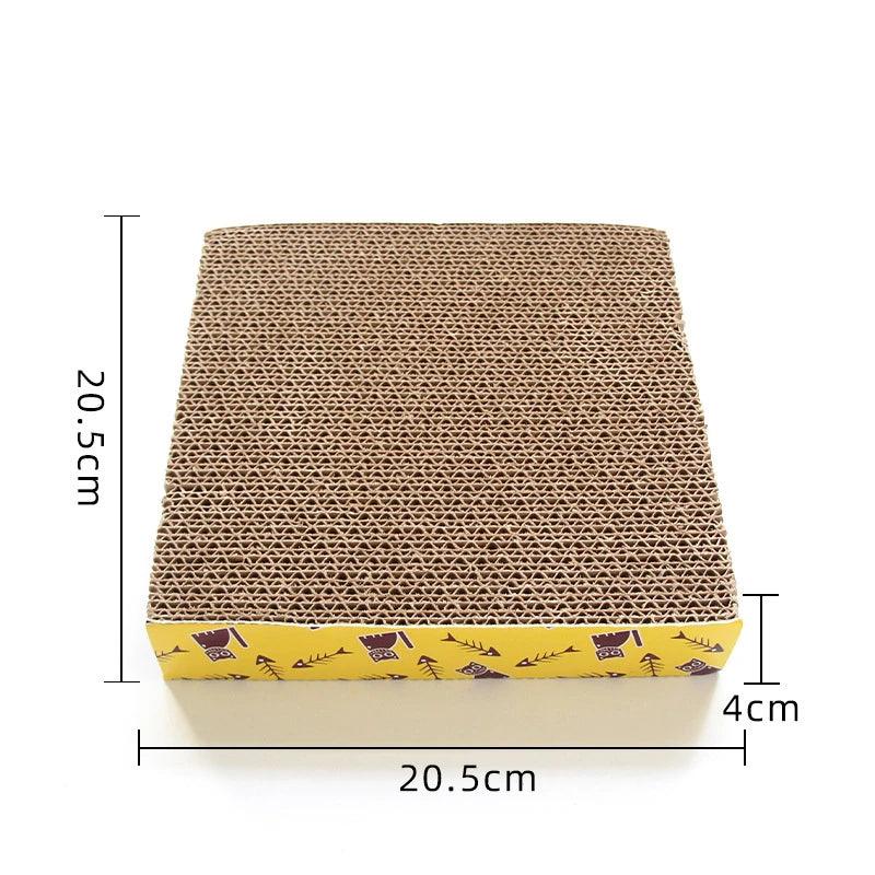 Cat Toys Pet Cat Scratching Board Corrugated Cardboard Pad Grinding Nails Interactive Protecting Furniture Cats Scratcher Toy - Ammpoure Wellbeing