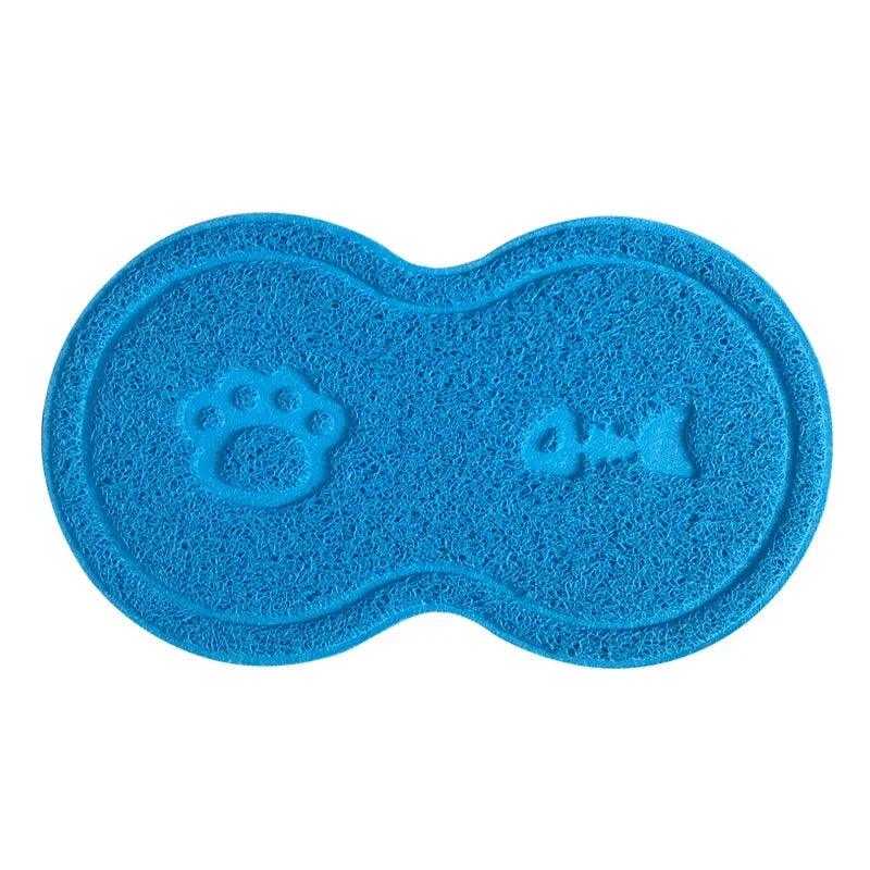 Cloud Shape Pet Cat Dog Feeding Mat Pad Solid Paw Fishbone Pattern Dish Bowl Antislip Placemat Easy Washing Pet Accessories - Ammpoure Wellbeing