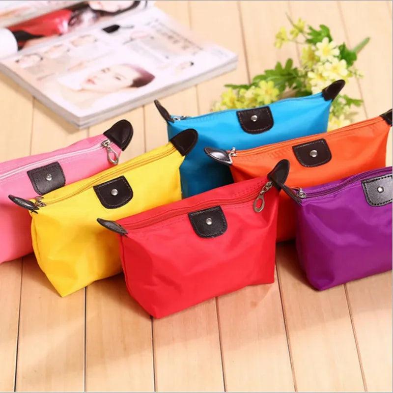 Cosmetic Bag For Women Colorful Waterproof Travel Dumpling Storage Bags Mini Cute Toiletry Makeup Portable Tote Bags Purses 2024 - Ammpoure Wellbeing