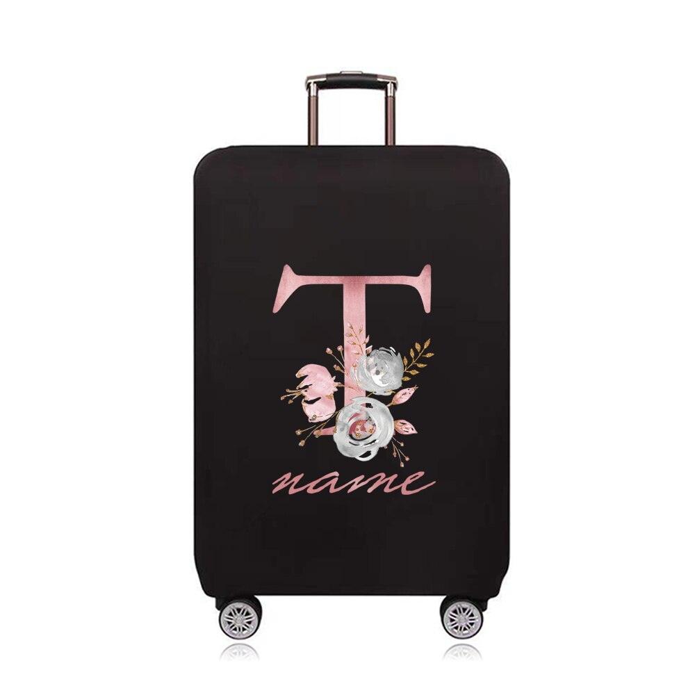 Custom Free Name Luggage Cover Elastic Suitcase Protective Case Trolley 18 - 32 Inch Travel Luggage Dust Cover Travel Accessories - Ammpoure Wellbeing