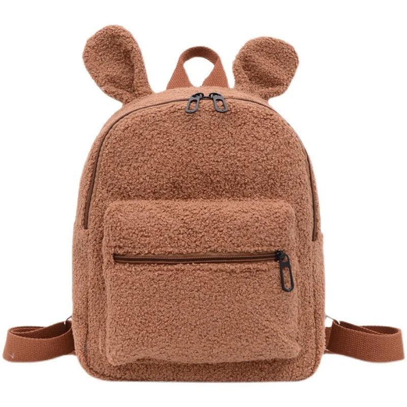 Customized Embroidery Bear Backpack Embroidered Portable Children Travel Shopping Rucksack Women's Cute Bear Shoulder Backpack - Ammpoure Wellbeing