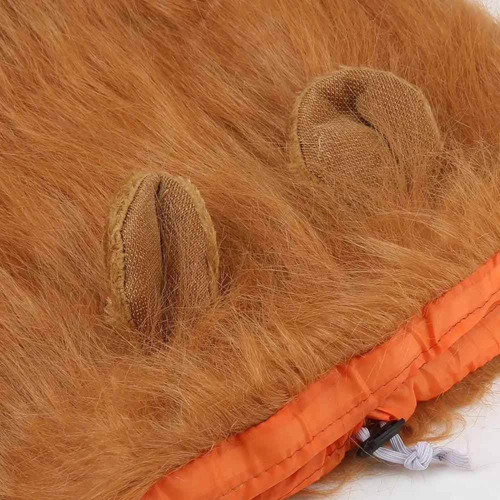 Cute Pet Dog Cosplay Clothes Lion Mane For Dog Costumes Realistic Lion Wig For Medium to Large Dogs With Ear Pet Accessories - Ammpoure Wellbeing