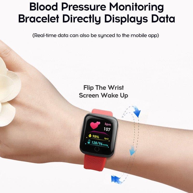 D13 Smart Watch Men Blood Pressure Waterproof Smartwatch Women Heart Rate Monitor Fitness Tracker Watch Sport For Android IOS - Ammpoure Wellbeing