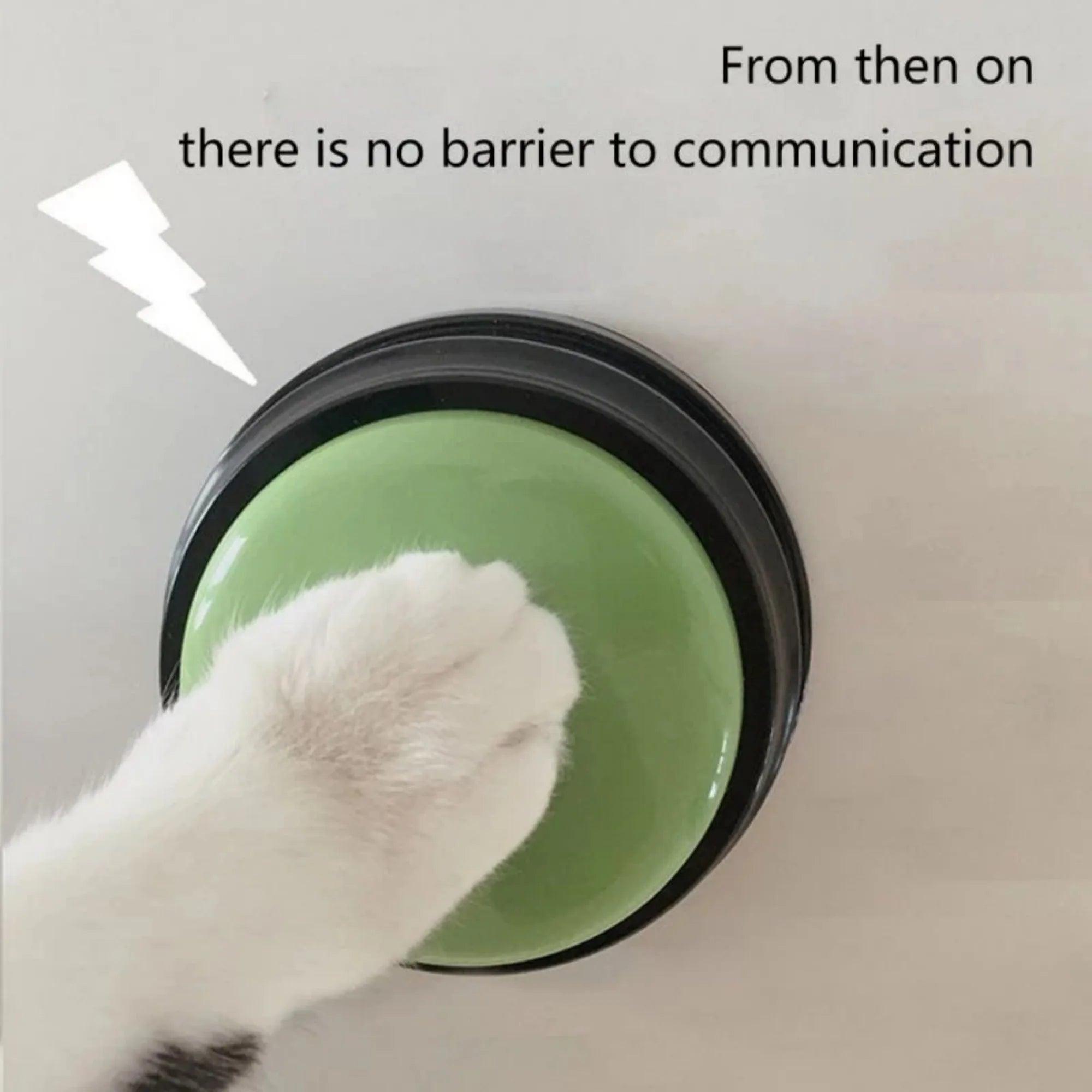 Dog Communication Buttons Voice Recording Button for Pet Training Buzzer 30 Second Record Playback Funny Gift for Talking - Ammpoure Wellbeing