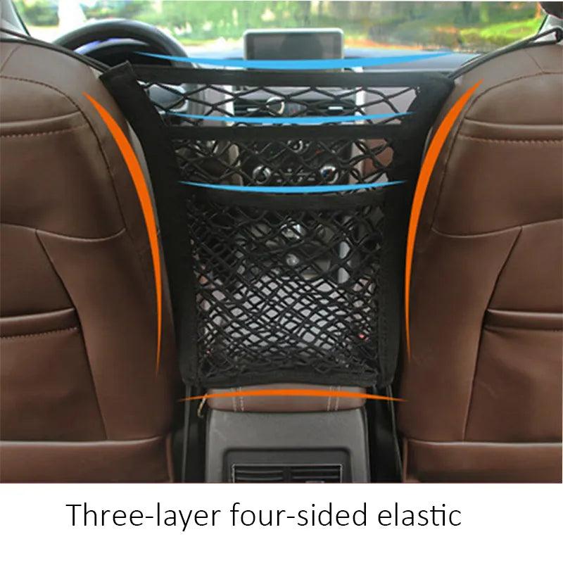 Dog Seat Fences Pet Protection Net Safety Storage Bag Pet Mesh Travel Isolation Back Seat Safety Barrier Puppy Car Accessories - Ammpoure Wellbeing