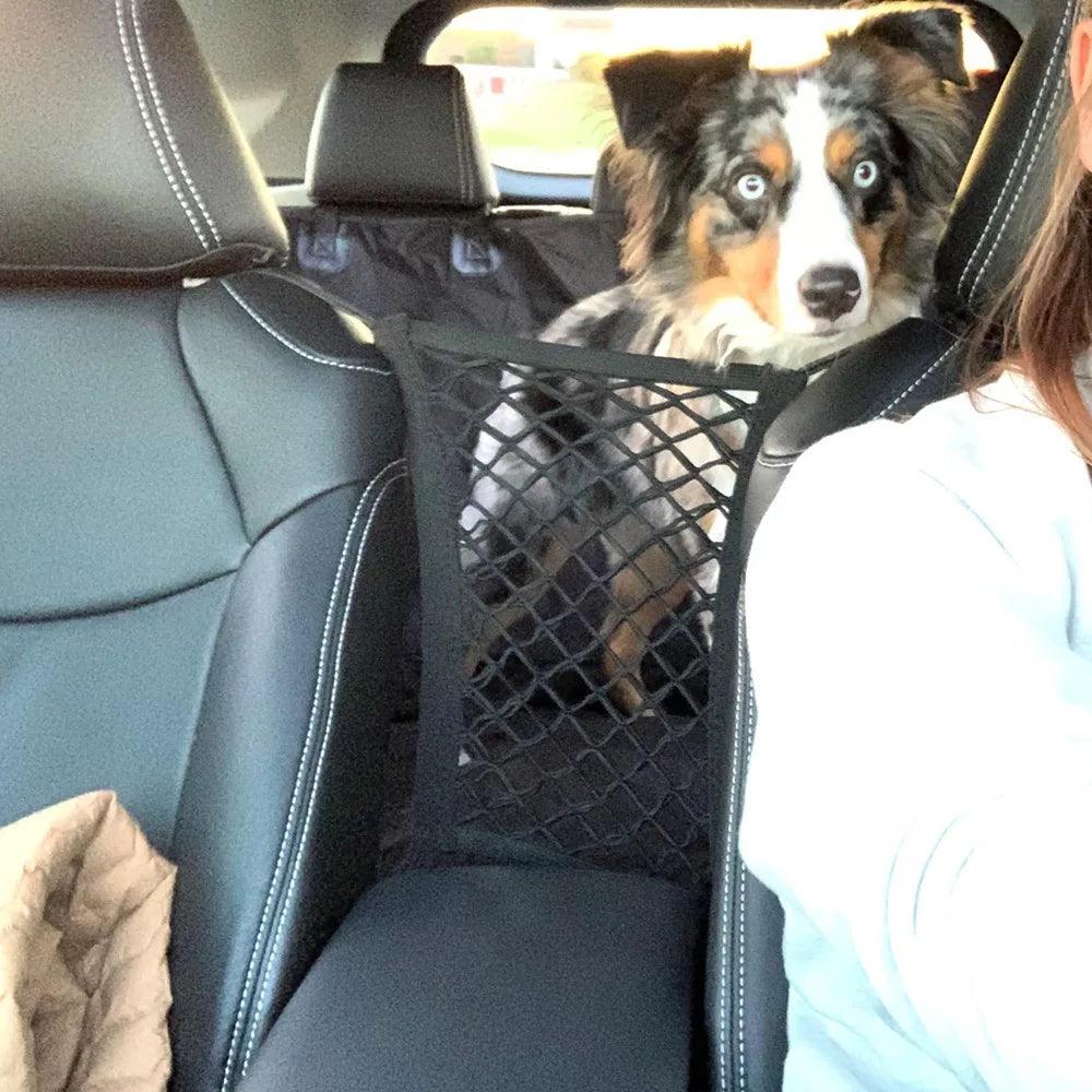 Dog Seat Fences Pet Protection Net Safety Storage Bag Pet Mesh Travel Isolation Back Seat Safety Barrier Puppy Car Accessories - Ammpoure Wellbeing