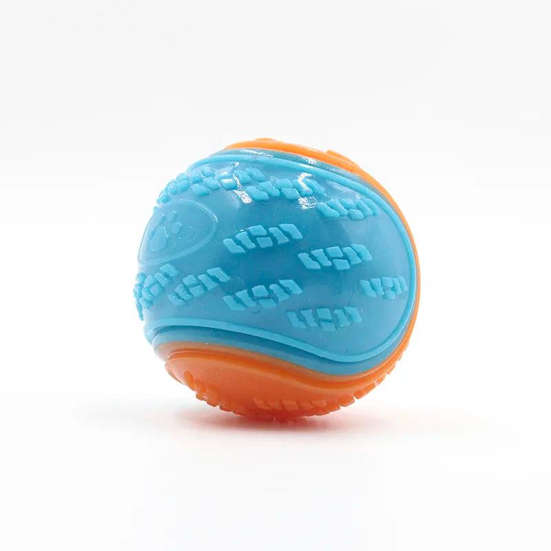 Dogs Interactive Toys Soft TPR Toys for Dog Pet Teeth Cleaning Bite Resistance Squeaky Dog Ball Toy - Ammpoure Wellbeing