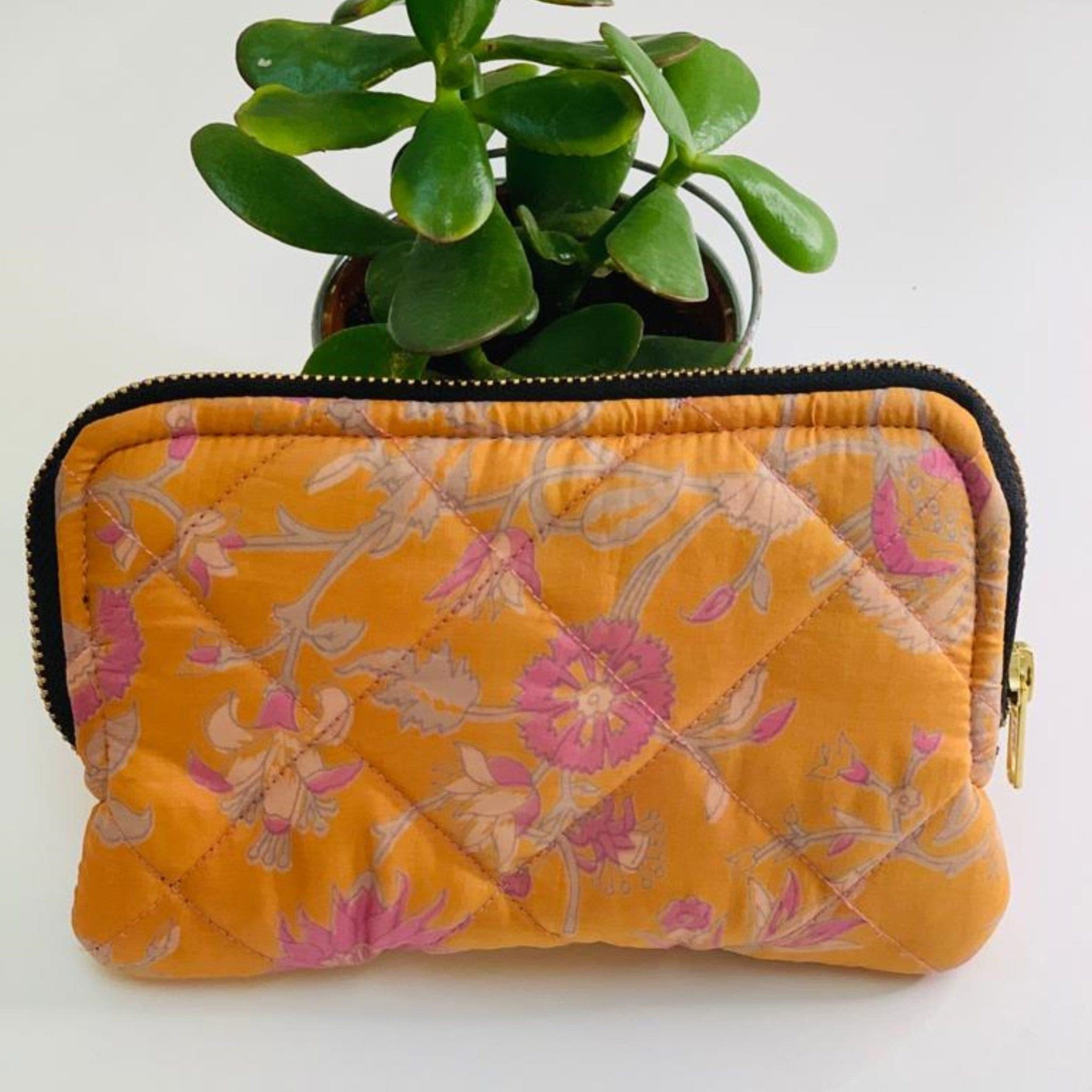 Eco friendly travel cosmetic or makeup bag (One - Off Print) - Ammpoure Wellbeing