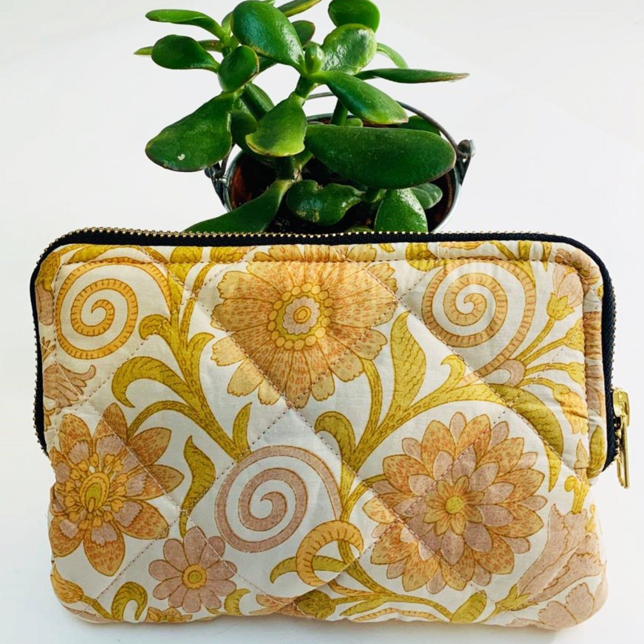 Eco friendly travel cosmetic or makeup bag (One - Off Print) - Ammpoure Wellbeing