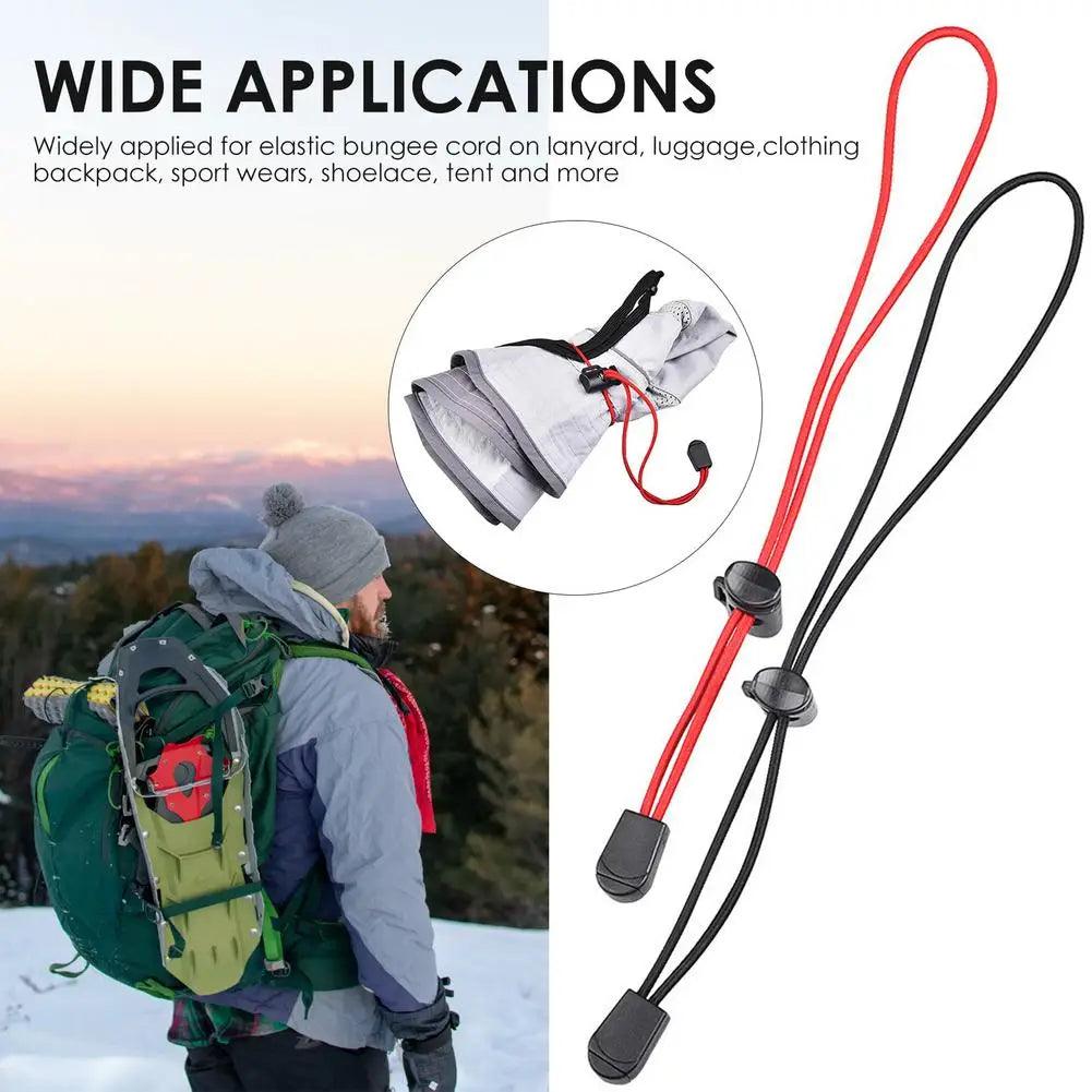 Elastic Rope Strong High Quality Durable Plastic Buckle Lightweight Elastic Rope for Outdoor Backpack Hiking Stick Holder - Ammpoure Wellbeing