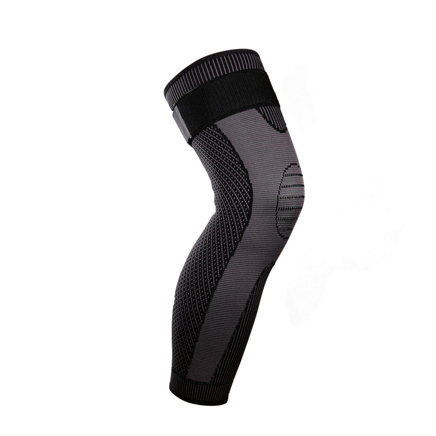 Elasticity Long Knee Protector Brace Leg Sleeve Calf Knee Support Brace Protector Leg Warm Sports Kneepads - Ammpoure Wellbeing