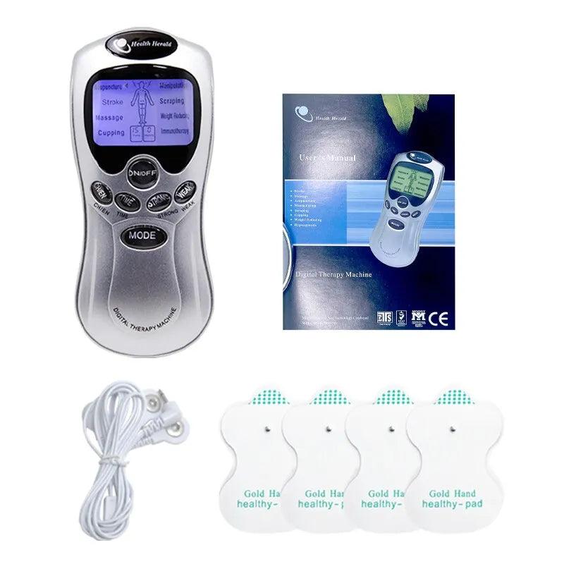 Electric Tens Unit Machine Pulse Massager Muscle Stimulator Therapy Pain Relief Digital Massage Electric Meridian Body Massage - Ammpoure Wellbeing