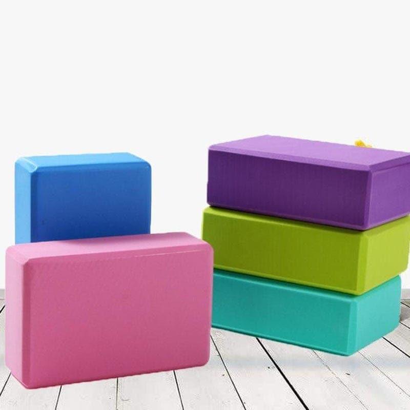 EVA Yoga Blocks Foam Yoga Brick Pillow Colorful Bolster Yoga Exercise Bodybuilding Workout Equipment Joga Blocks Cube Stretching - Ammpoure Wellbeing