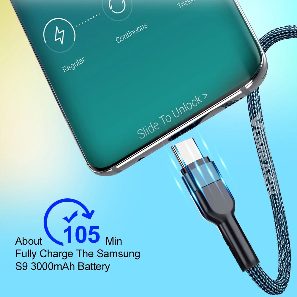 Fast usb c cable type c cable Fast Charging Data Cord Charger usb cable c For Samsung s21 xiaomi 14 13 Iphone 15 Charging Cable - Ammpoure Wellbeing