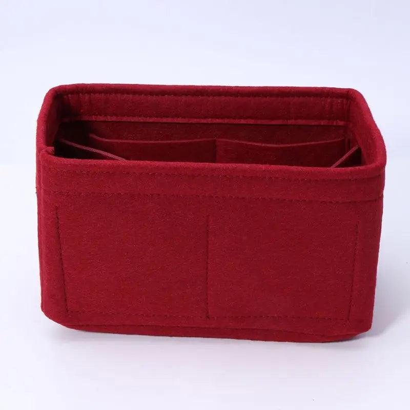 Felt Bag Insert Makeup Handbag Organizer Travel Inner Bag Purse Portable Removable Cosmetic Pouch Storage Box Tote Bag for Women - Ammpoure Wellbeing