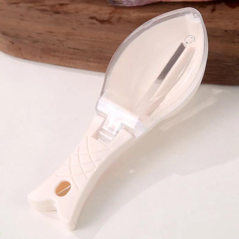 Fish Scales Graters Scraper Fish Cleaning Tool Scraping Scales Device with Cover Home Kitchen Cooking Fish Tool Kitchen Tools - Ammpoure Wellbeing