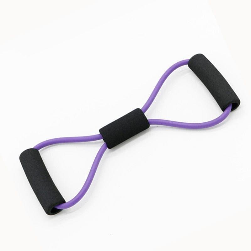 Fitness Rope Resistance Bands 8 Word Rubber Bands for Fitness Elastic Band Fitness Equipment Expander Workout Yoga Training - Ammpoure Wellbeing