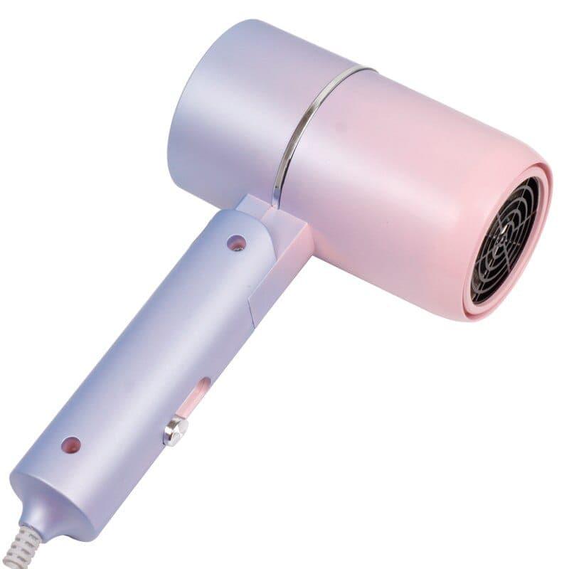 Folding Hairdryer 220V - 240V 750W With Carrying Bag Hot Air Anion Hair Care For Home MIni Travel Hair Dryer Blow Drier Portable - Ammpoure Wellbeing