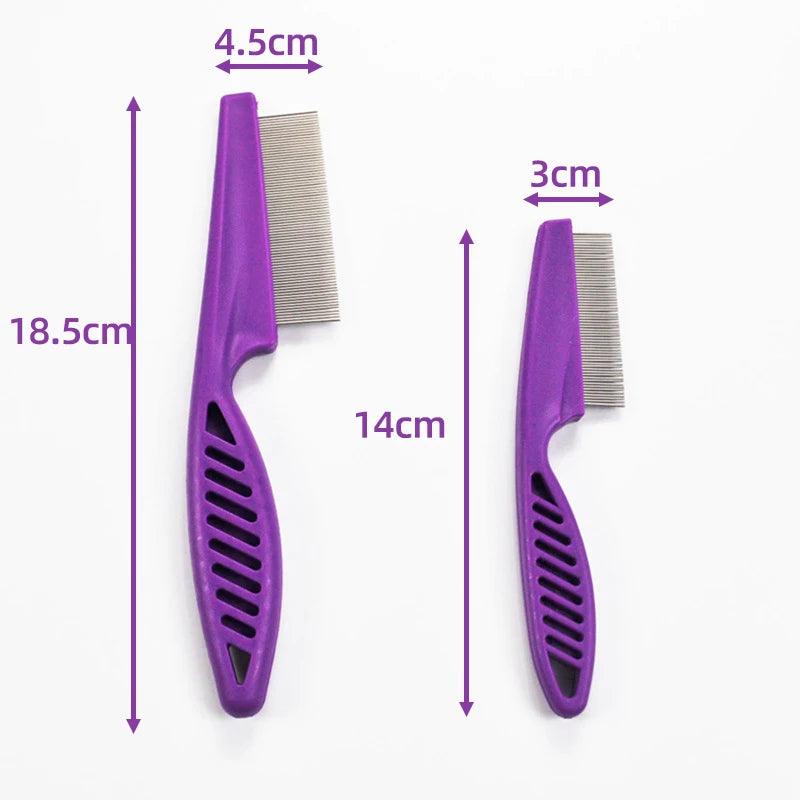 Gentle Nits Flea Eggs Remove Brush for Small Dog Fine Toothed Furminator Pet Puppy Eye Belly Comb Untangling Cat Hairs Product - Ammpoure Wellbeing