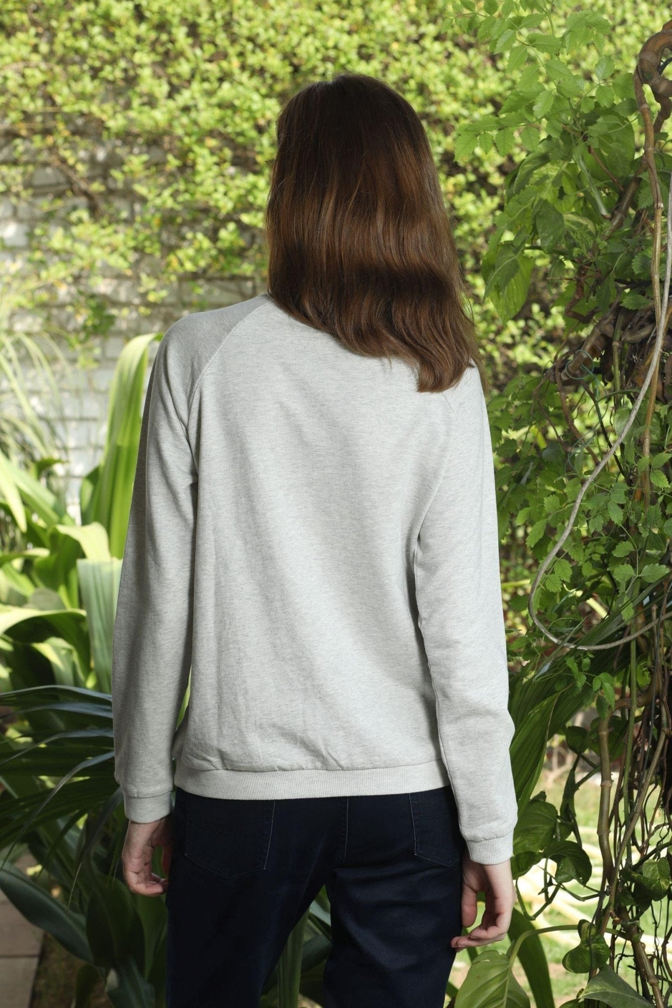 Grey Beaded Sweatshirt - Ammpoure Wellbeing