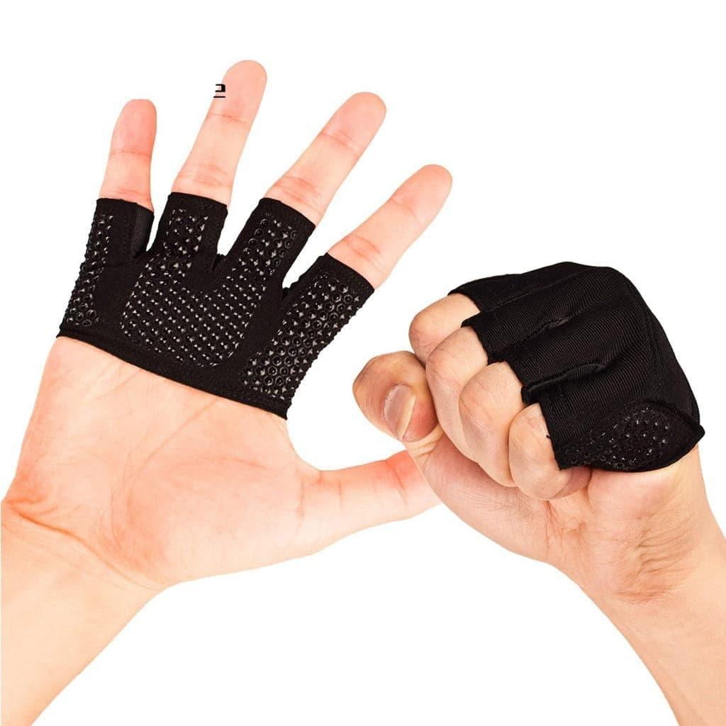 Gym Fitness Half Finger Gloves Men Women for Crossfit Workout Glove Power Weight Lifting Bodybuilding Hand Protector - Ammpoure Wellbeing