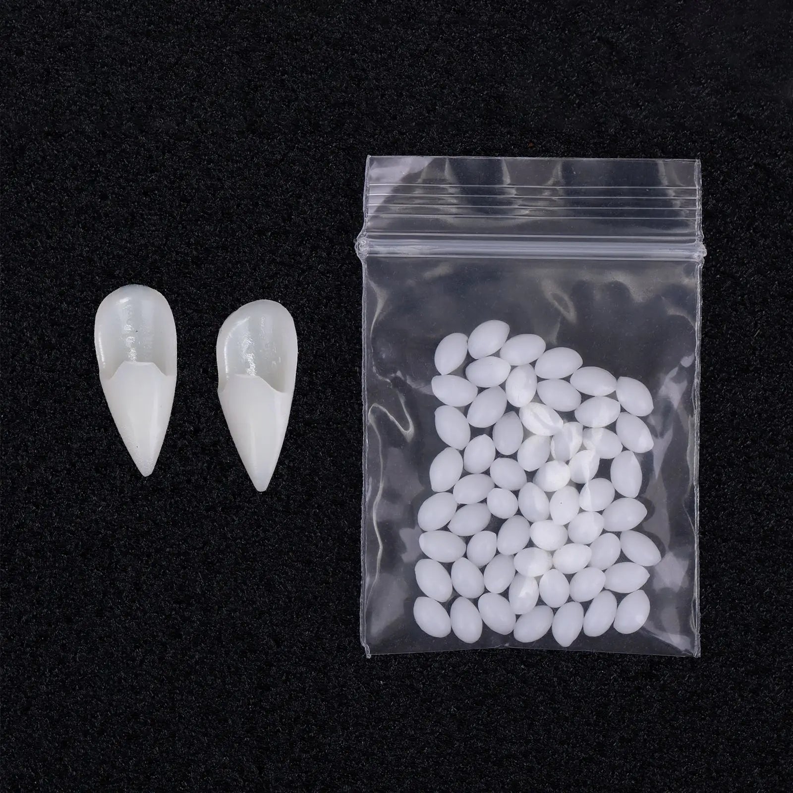 Halloween Decoration Vampire Teeth Fangs Dentures Props Halloween Cosplay Props False Fangs With Solid Glue Halloween Props - Ammpoure Wellbeing