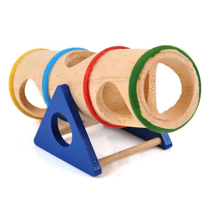 Hamster Toys Wooden Colorful Funny Seesaw Mouse Chinchilla Gerbil Hedgehog Cage House Pet Accessories Articles for Pets - Ammpoure Wellbeing