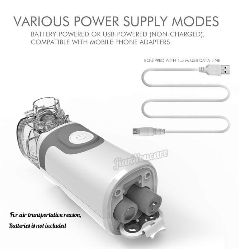 Handheld Inhale Nebulizer Portable, Autocleaning, Silent - Ammpoure Wellbeing